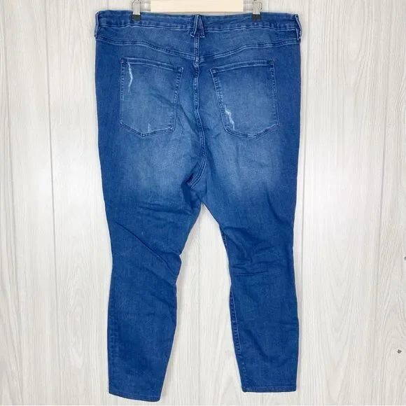 Good American | High Rise Good Waist Ankle Skinny Jeans Size 24 - Picture 2 of 12